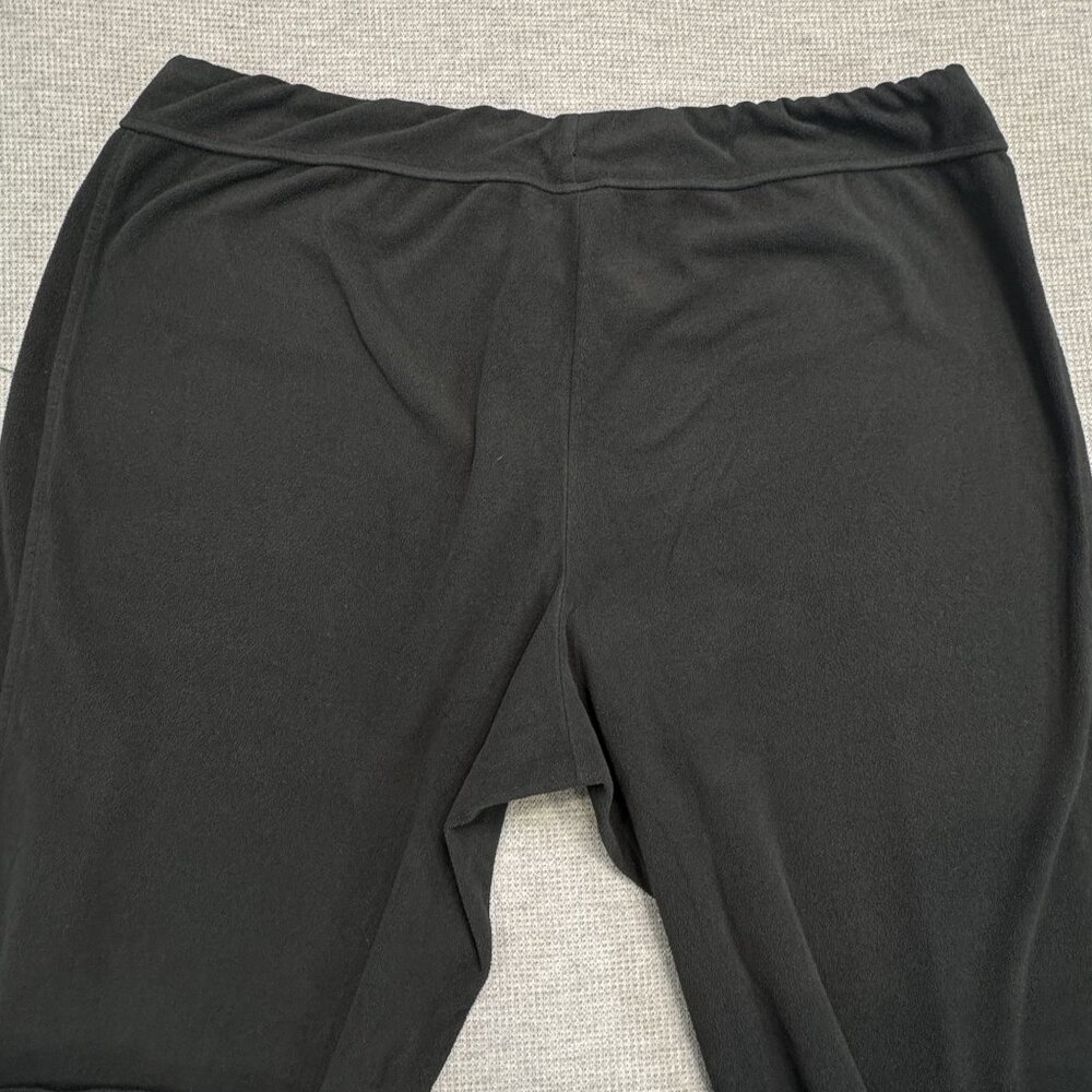 Gander Mountain Womens  Size 2X Fleece Pants Black Drawstring Waist Lounge Pants - Picture 5 of 13